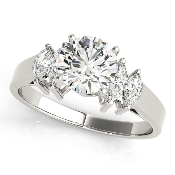 Fancy Shape Marquise Remounts Engagement Ring (81034)