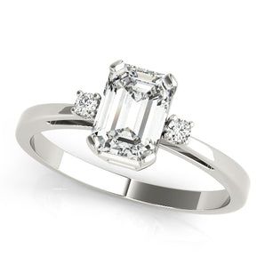 Emerald Color Rings Engagement Ring