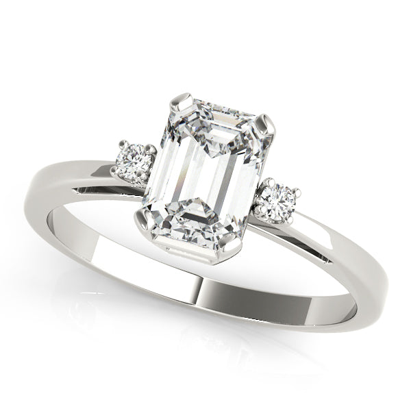Emerald Color Rings Engagement Ring