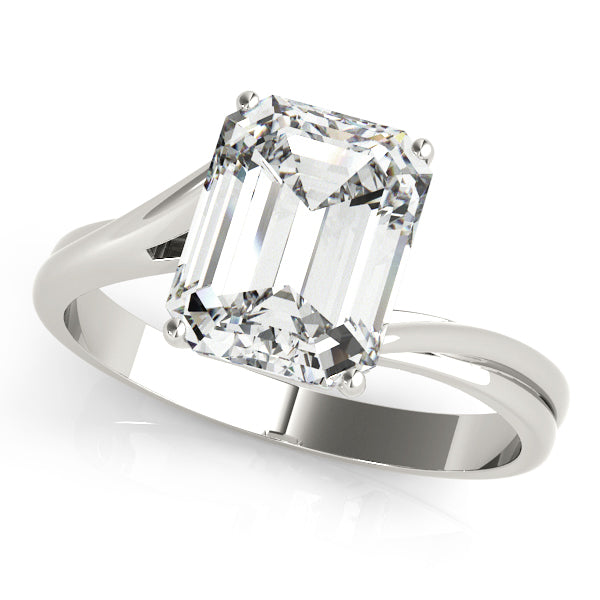 Emerald Color Rings Engagement Ring