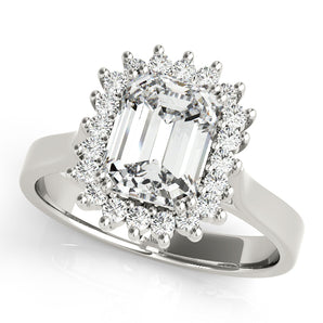 Emerald Color Rings Engagement Ring