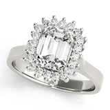 Emerald Color Rings Engagement Ring