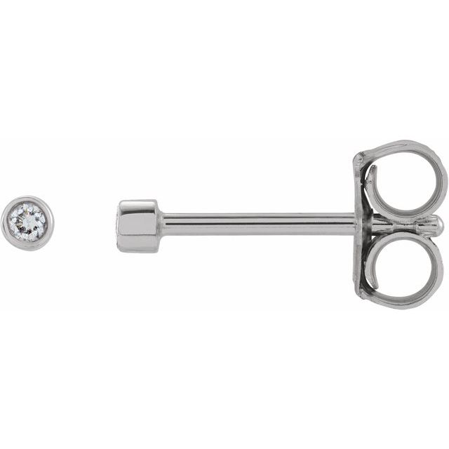 The Scorpii — Round Bezel Stud Earrings - Rose