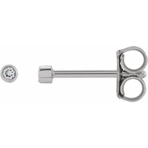The Scorpii — Round Bezel Stud Earrings - Yellow