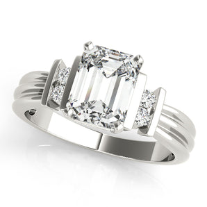 Emerald Color Rings Engagement Ring