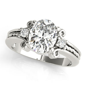 Oval Color Rings Engagement Ring