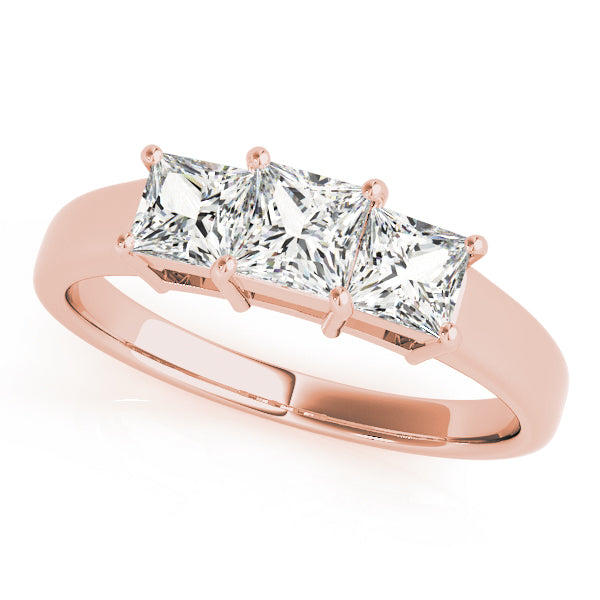 3 Stone Princess Engagement Ring (81883-3/4)