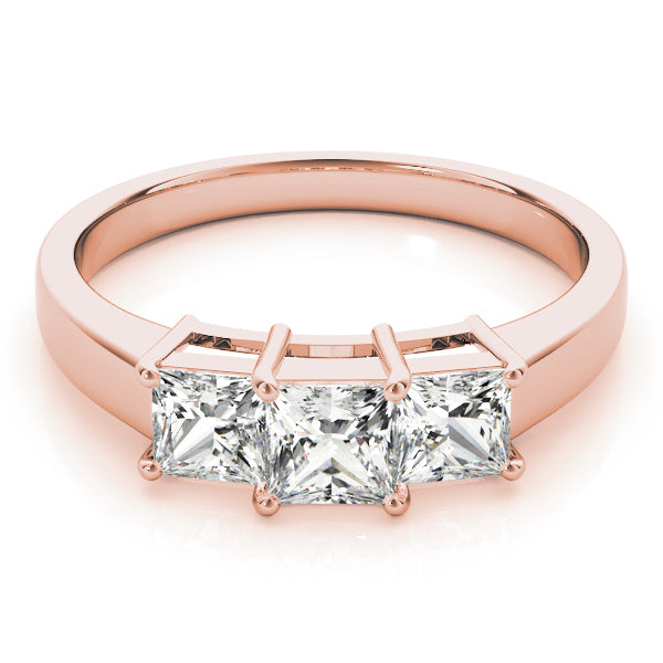 3 Stone Princess Engagement Ring (81883-1/2)