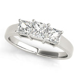 3 Stone Princess Engagement Ring (81883-3/4)