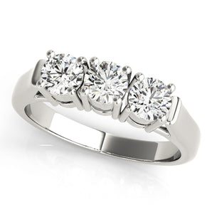 Round 3 Stone Engagement Ring