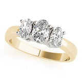 3 Stone Oval Engagement Ring (81979-B)