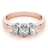 3 Stone Oval Engagement Ring (81979-B)