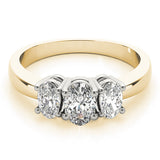 3 Stone Oval Engagement Ring (81979-B)