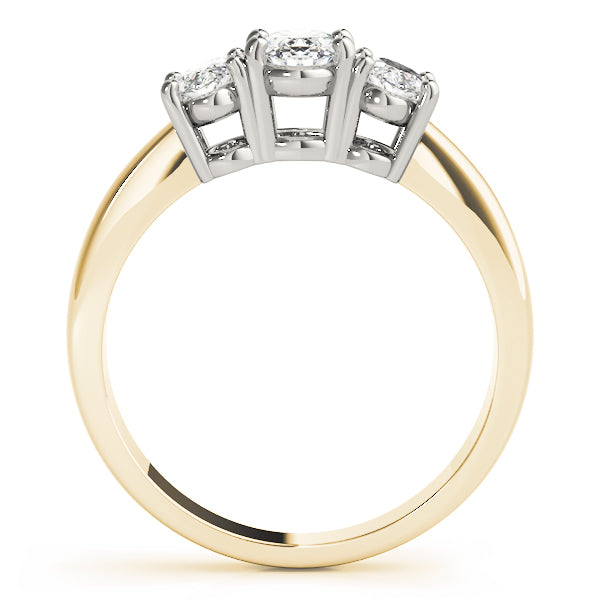 3 Stone Oval Engagement Ring (81979-B)