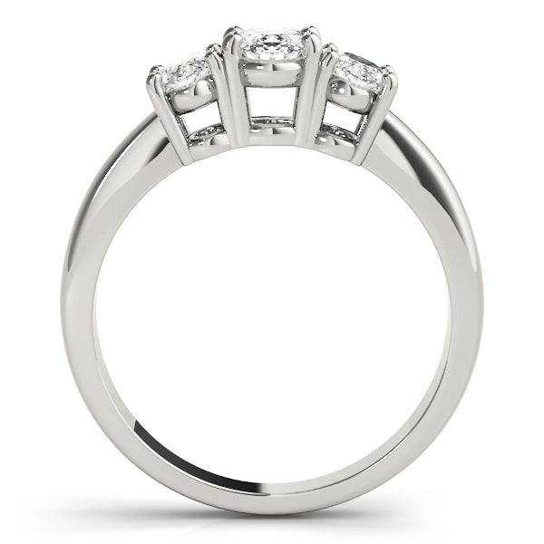 3 Stone Oval Engagement Ring (81979-A)