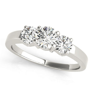 Round 3 Stone Engagement Ring