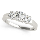 Round 3 Stone Engagement Ring
