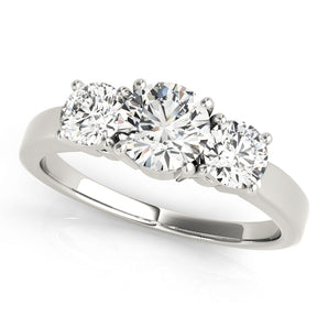 Round 3 Stone Engagement Ring
