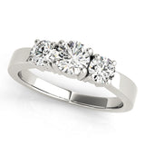 Round 3 Stone Engagement Ring