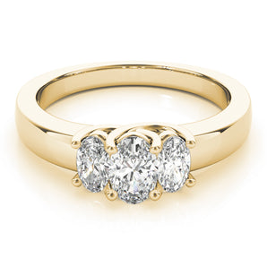 3 Stone Oval Engagement Ring (81985-B)
