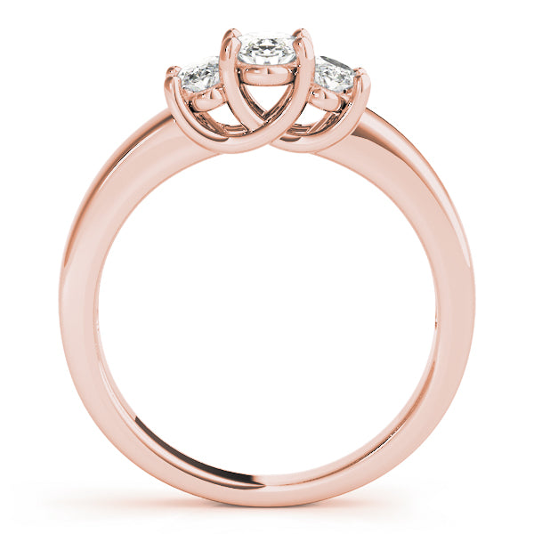 3 Stone Oval Engagement Ring (81985-B)