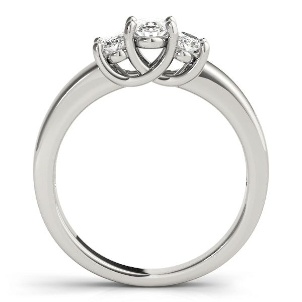 3 Stone Oval Engagement Ring (81985-B)