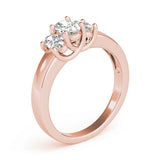 3 Stone Oval Engagement Ring (81985-B)