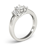 3 Stone Oval Engagement Ring (81985-B)