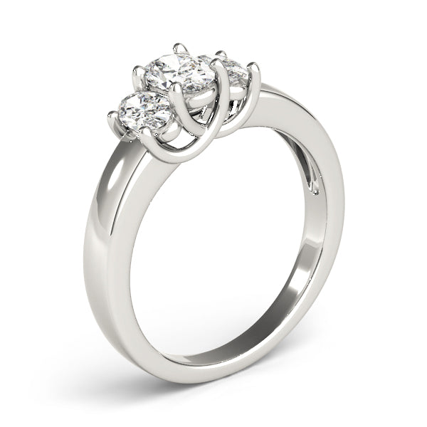 3 Stone Oval Engagement Ring (81985-B)