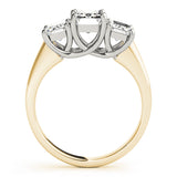 3 Stone Emerald Engagement Ring (81986-B-TT)