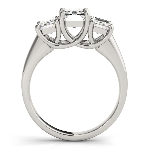 3 Stone Emerald Engagement Ring (81986-A-TT)