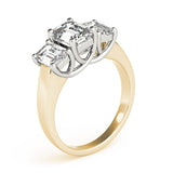 3 Stone Emerald Engagement Ring (81986-C-TT)