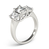 3 Stone Emerald Engagement Ring (81986-A)