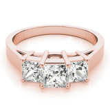 3 Stone Princess Engagement Ring (81987-A)
