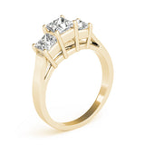 3 Stone Princess Engagement Ring (81987-B)