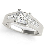 Square Trellis Engagement Ring