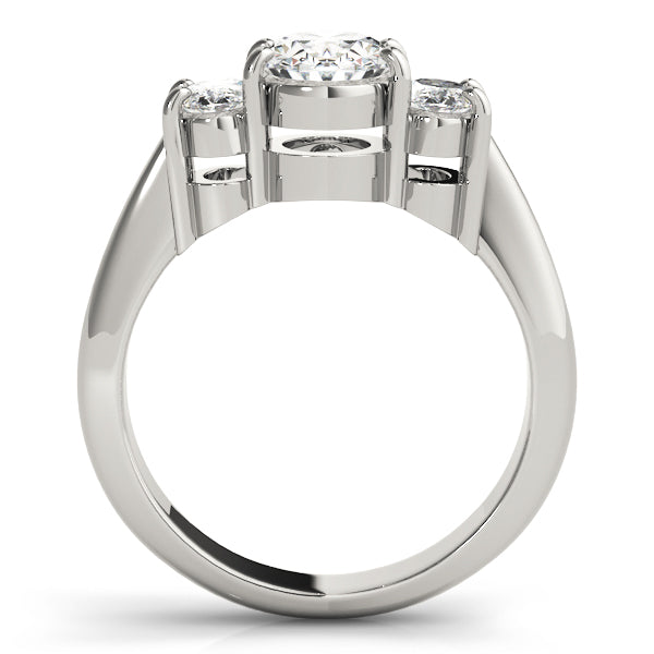 3 Stone Oval Engagement Ring (82340)