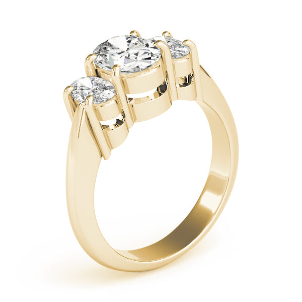 3 Stone Oval Engagement Ring (82340)