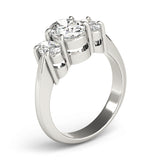 3 Stone Oval Engagement Ring (82340)