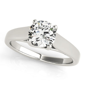 Round Trellis Engagement Ring