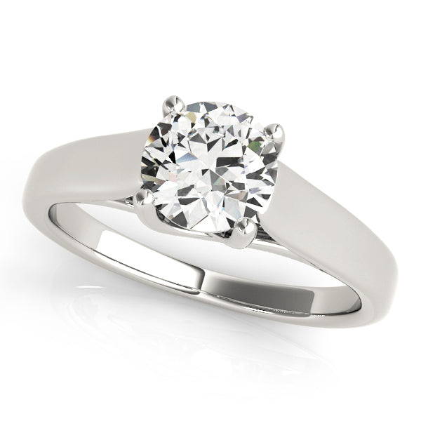 Round Trellis Engagement Ring