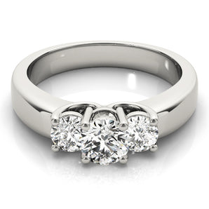 Round 3 Stone Engagement Ring