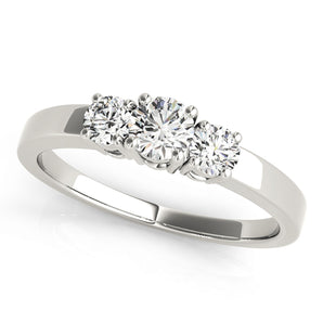 Round 3 Stone Engagement Ring