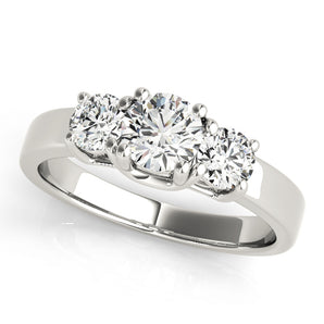 Round 3 Stone Engagement Ring
