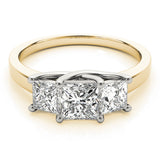 3 Stone Princess Engagement Ring (82392-1)