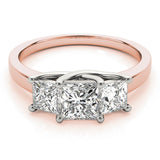 3 Stone Princess Engagement Ring (82392-1)