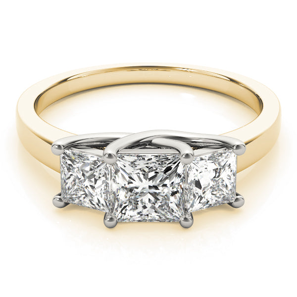 3 Stone Princess Engagement Ring (82392-2)