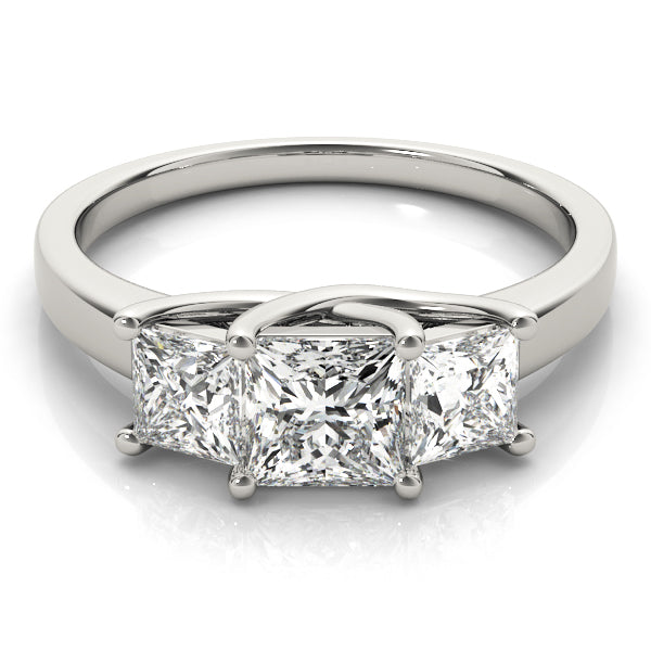 3 Stone Princess Engagement Ring (82392-1)