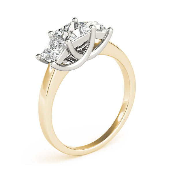 3 Stone Princess Engagement Ring (82392-2)