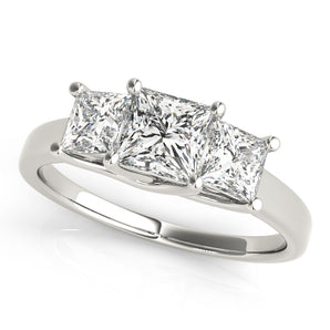 3 Stone Princess Engagement Ring (82392-2)